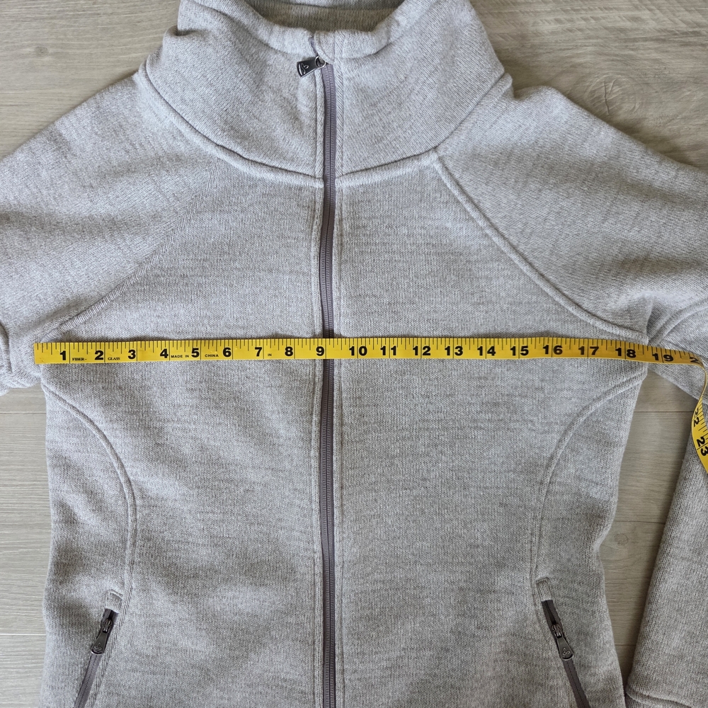 Prana Women's Tri Thermal Gray Zip-Up Jacket - Picture 7 of 9